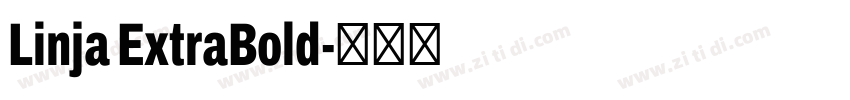 Linja ExtraBold字体转换